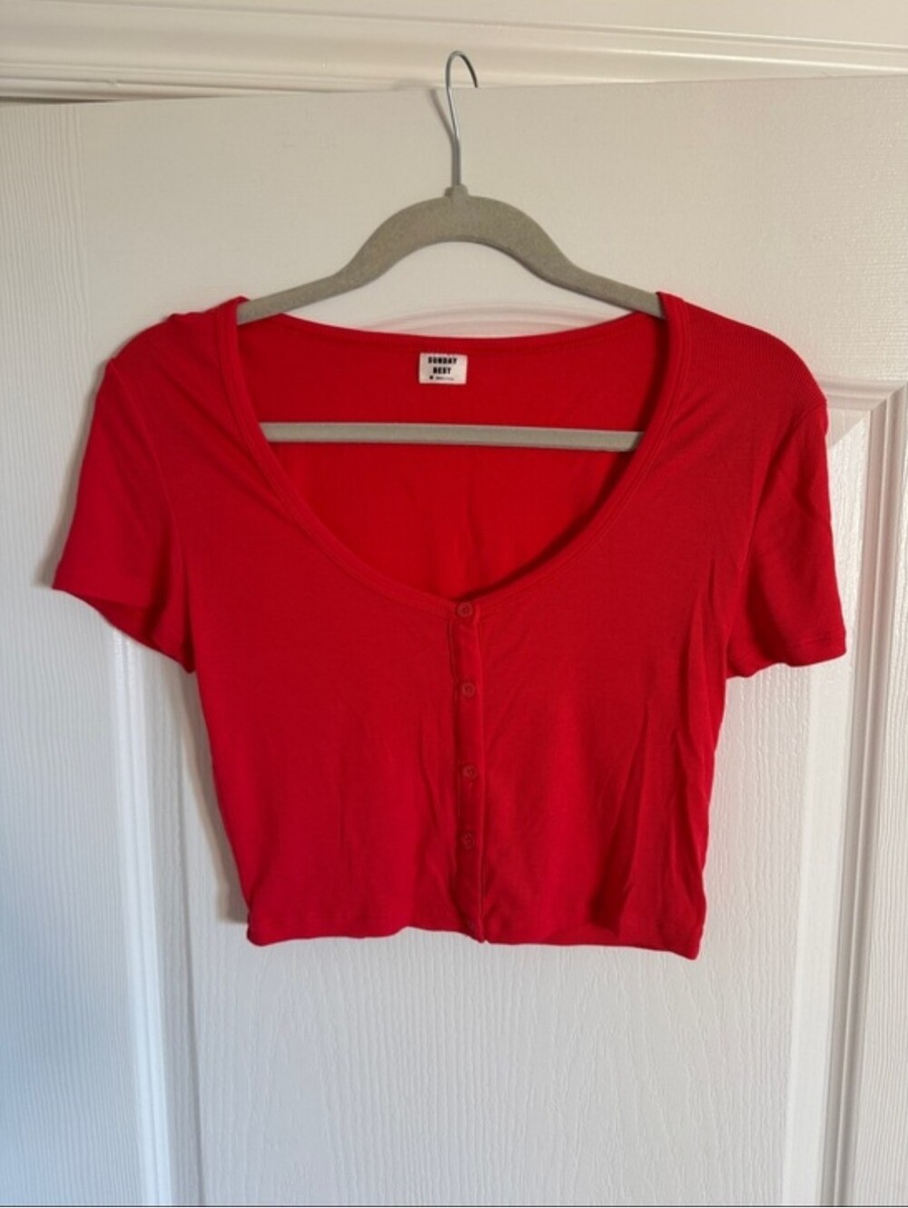 Sunday Best ribbed crop top